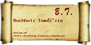 Buchholz Tomázia névjegykártya